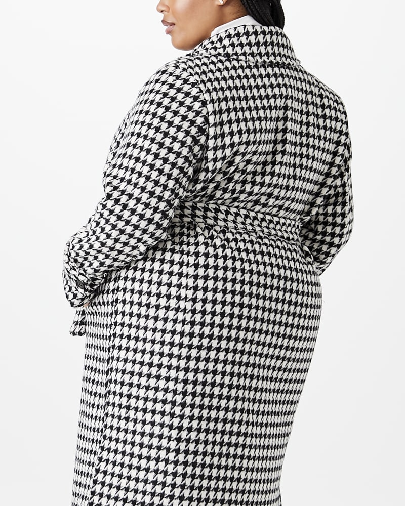 Women's plus size houndstooth coat clearance
